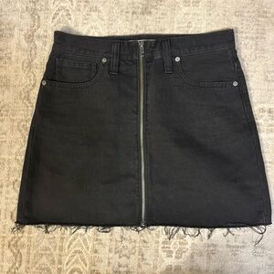 Madewell Black Denim skirt